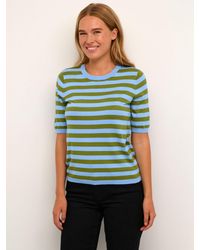 Kaffe - Milo Short Sleeve Striped T-shirt - Lyst