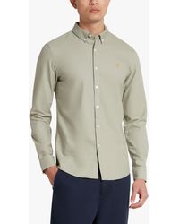 Farah - Brewer Long Sleeve Organic Cotton Shirt - Lyst