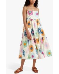 Chinti & Parker - Soleil Linen Blend Midi Sun Dress - Lyst