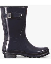 HUNTER - Original Short Gloss Wellington Boots - Lyst