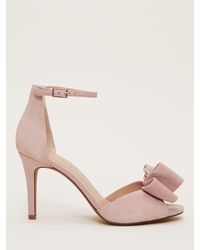 Phase Eight - Suede Bow Front High Heel Sandals - Lyst