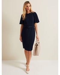 Phase Eight - Fanella Belted Jersey Dress - Lyst