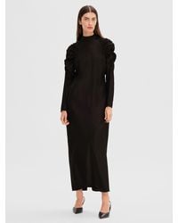 SELECTED - Volume Sleeves Maxi Dress - Lyst