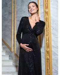 Seraphine - Maternity Casia Sequin Maxi Dress - Lyst