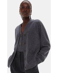 Whistles - Relaxed Wool Pocket Cardigan - Lyst