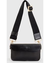 AllSaints - Zoe Leather Cross Body Bag - Lyst