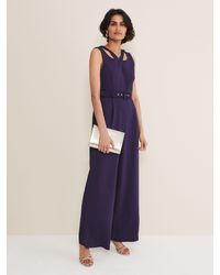Phase Eight - Anna Cutout Belted Jumpsuit - Lyst