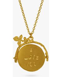 Alex Monroe - I Love You Spinning Pendant Necklace - Lyst