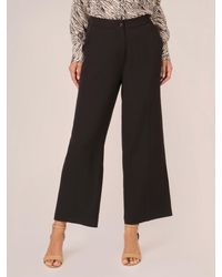 Adrianna Papell - Wide Leg Cropped Trousers - Lyst