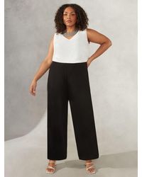 Live Unlimited - Curve Chiffon Lined Wide Leg Trousers - Lyst