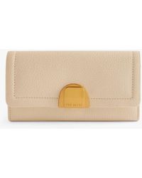 Ted Baker - Imieldi Lock Detail Flapover Purse - Lyst