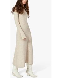 Nué Notes - Wesly Wool Blend Polo Collar Knitted Maxi Dress - Lyst