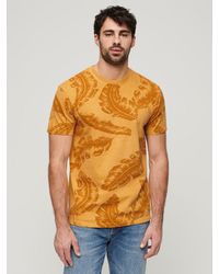 Superdry - Vintage Overdyed Feather Print T-shirt - Lyst