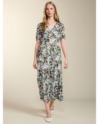 Baukjen - Kaydence Abstract Floral Midi Dress - Lyst