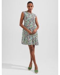 Hobbs - Catalina Floral Print Mini Dress - Lyst