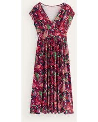 Boden - Vanessa Paisley Print Midi Wrap Jersey Dress - Lyst