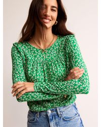 Boden - Frill Ditsy Bud Floral Top - Lyst