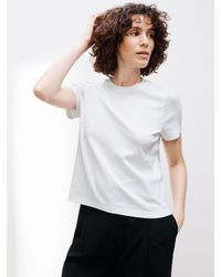 John Lewis - Plain Organic Cotton Short Sleeve Crew Neck T-shirt - Lyst