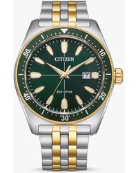 Citizen - Aw1594-89x Eco-drive Date Bracelet Strap Watch - Lyst