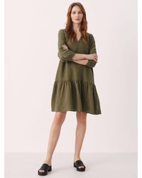 Part Two - Chania Relaxed Fit Linen Knee Length Dress - Lyst