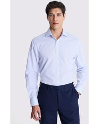 Moss - Regular Fit Single Cuff Geometric Print Shirt - Lyst