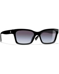 Chanel - Square Sunglasses Ch5417 Black - Lyst