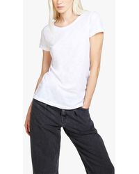 Sisley - Raw Cut Short Sleeve T-shirt - Lyst