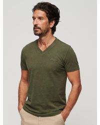 Superdry - Organic Cotton Essential Logo V-neck T-shirt - Lyst