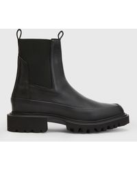 AllSaints - Harlee Leather Chelsea Boots - Lyst