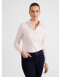 Hobbs - Victoria Cotton Blend Shirt - Lyst