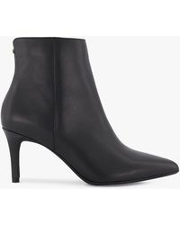 Dune - Obsessive 2 Leather Stiletto Heel Ankle Boots - Lyst