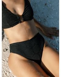 Chelsea Peers - Jacquard Shell High Waist Bikini Bottoms - Lyst