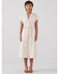 LK Bennett - Petite Ivy Cotton Safari Dress - Lyst