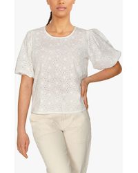 Sisters Point - Floral Embroidery Cotton Blouse - Lyst