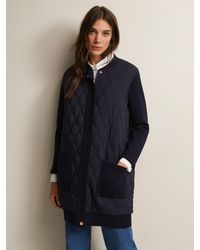 Phase Eight - Zadie Quilted Knit Coatigan - Lyst