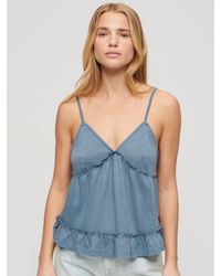 Superdry - Tiered Jersey Cami Top - Lyst