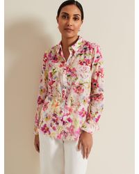 Phase Eight - Petite Maddelena Floral Print Shirt - Lyst