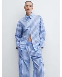 Mango - Seoul Stripe Cotton Shirt - Lyst