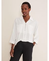 Phase Eight - Cynthia Zip Front Shirt - Lyst