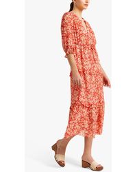 Gerard Darel Jasmine Floral Print Dress - Red