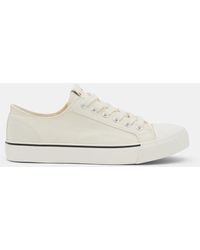 Hush - Finley Frayed Canvas Trainers - Lyst