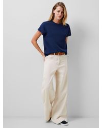 French Connection - Light Crepe Crew Neck Top - Lyst