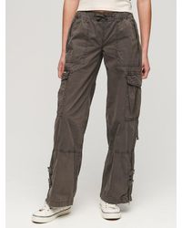 Superdry - Vintage Low Rise Elastic Cargo Trousers - Lyst