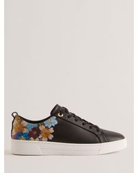 Ted Baker - Aleeson Floral Print Cupsole Trainer - Lyst
