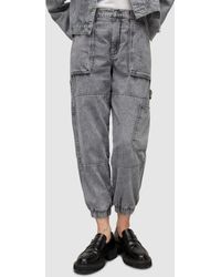 AllSaints - Mila High Rise Relaxed Cuffed Jeans - Lyst