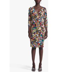 James Lakeland - Side Ruch Print Dress - Lyst