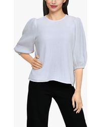 Sisters Point - Ilta Soft Puff Sleeve Blouse - Lyst