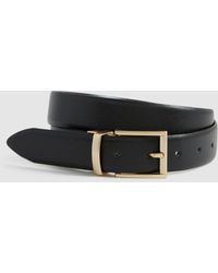Reiss - Ricky Saffiano Leather Reversible Belt - Lyst