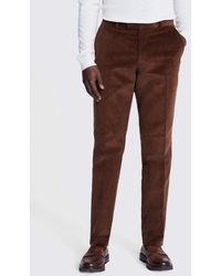 Moss - Slim Fit Corduroy Suit Trousers - Lyst