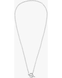 Orelia - Round Link T-bar Necklace - Lyst